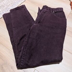 Dark Purple Corduroy Pants